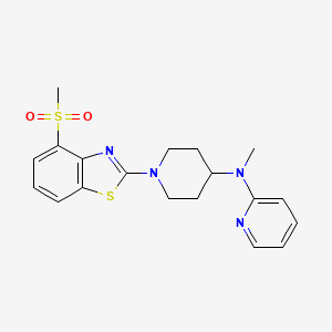 N-[1-(4-methanesulfonyl-1,3-benzothiazol-2-yl)piperidin-4-yl]-N-methylpyridin-2-amine