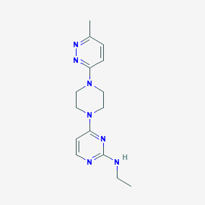 N-ethyl-4-[4-(6-methylpyridazin-3-yl)piperazin-1-yl]pyrimidin-2-amine