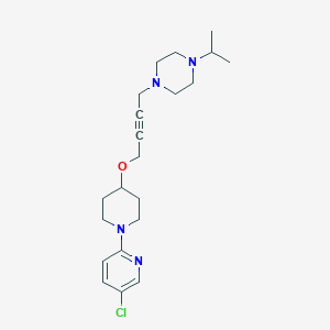 1-(4-{[1-(5-Chloropyridin-2-yl)piperidin-4-yl]oxy}but-2-yn-1-yl)-4-(propan-2-yl)piperazine