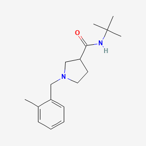 N-tert-butyl-1-[(2-methylphenyl)methyl]pyrrolidine-3-carboxamide