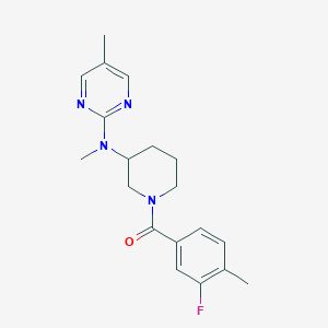 N-[1-(3-fluoro-4-methylbenzoyl)piperidin-3-yl]-N,5-dimethylpyrimidin-2-amine