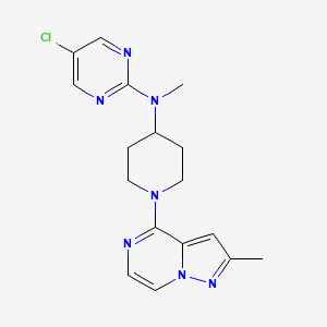 5-chloro-N-methyl-N-(1-{2-methylpyrazolo[1,5-a]pyrazin-4-yl}piperidin-4-yl)pyrimidin-2-amine