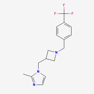 2-methyl-1-[(1-{[4-(trifluoromethyl)phenyl]methyl}azetidin-3-yl)methyl]-1H-imidazole