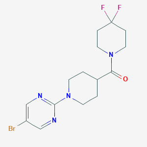 5-Bromo-2-[4-(4,4-difluoropiperidine-1-carbonyl)piperidin-1-yl]pyrimidine