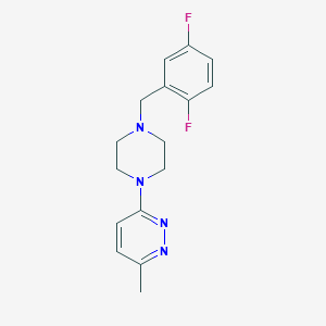 3-{4-[(2,5-Difluorophenyl)methyl]piperazin-1-yl}-6-methylpyridazine