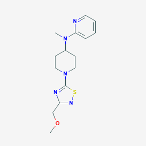 N-{1-[3-(methoxymethyl)-1,2,4-thiadiazol-5-yl]piperidin-4-yl}-N-methylpyridin-2-amine