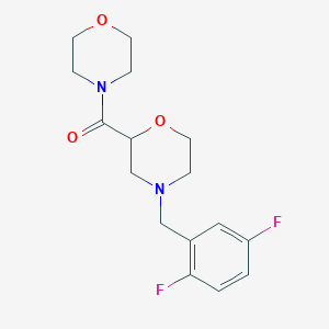 4-[(2,5-Difluorophenyl)methyl]-2-(morpholine-4-carbonyl)morpholine