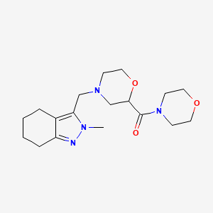 2-methyl-3-{[2-(morpholine-4-carbonyl)morpholin-4-yl]methyl}-4,5,6,7-tetrahydro-2H-indazole