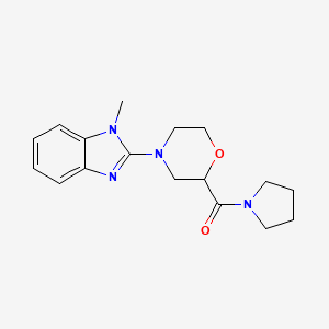 1-methyl-2-[2-(pyrrolidine-1-carbonyl)morpholin-4-yl]-1H-1,3-benzodiazole