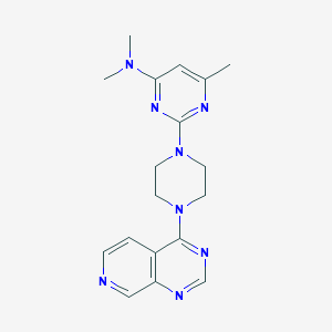 N,N,6-trimethyl-2-(4-{pyrido[3,4-d]pyrimidin-4-yl}piperazin-1-yl)pyrimidin-4-amine