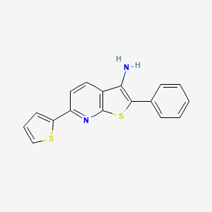 2-Phenyl-6-(thiophen-2-yl)thieno[2,3-b]pyridin-3-amine