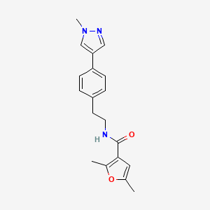 2,5-dimethyl-N-{2-[4-(1-methyl-1H-pyrazol-4-yl)phenyl]ethyl}furan-3-carboxamide