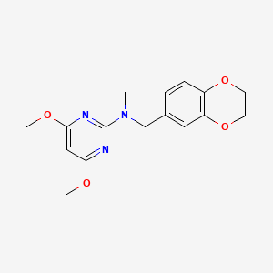 N-[(2,3-dihydro-1,4-benzodioxin-6-yl)methyl]-4,6-dimethoxy-N-methylpyrimidin-2-amine