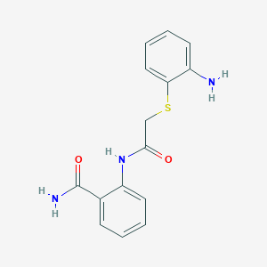 2-({[(2-Aminophenyl)sulfanyl]acetyl}amino)benzamide