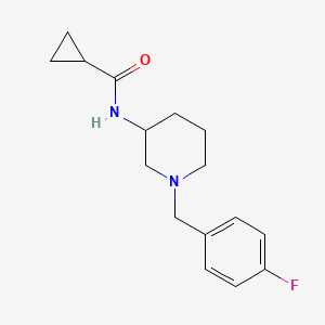 N-{1-[(4-fluorophenyl)methyl]piperidin-3-yl}cyclopropanecarboxamide