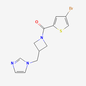 1-{[1-(4-bromothiophene-2-carbonyl)azetidin-3-yl]methyl}-1H-imidazole