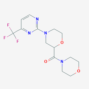 2-(Morpholine-4-carbonyl)-4-[4-(trifluoromethyl)pyrimidin-2-yl]morpholine