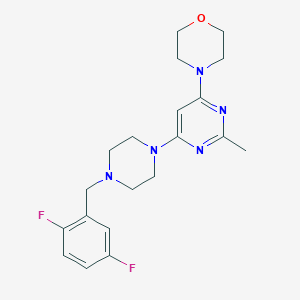 4-(6-{4-[(2,5-Difluorophenyl)methyl]piperazin-1-yl}-2-methylpyrimidin-4-yl)morpholine