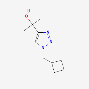 2-[1-(cyclobutylmethyl)-1H-1,2,3-triazol-4-yl]propan-2-ol