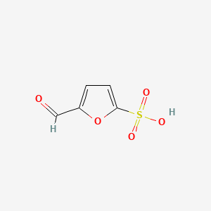molecular formula C5H4O5S B1226279 5-formylfuran-2-sulfonic Acid CAS No. 64373-51-9