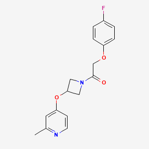 2-(4-Fluorophenoxy)-1-{3-[(2-methylpyridin-4-yl)oxy]azetidin-1-yl}ethan-1-one