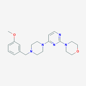 4-(4-{4-[(3-Methoxyphenyl)methyl]piperazin-1-yl}pyrimidin-2-yl)morpholine