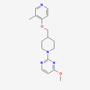 4-Methoxy-2-(4-{[(3-methylpyridin-4-yl)oxy]methyl}piperidin-1-yl)pyrimidine