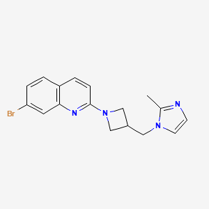 7-bromo-2-{3-[(2-methyl-1H-imidazol-1-yl)methyl]azetidin-1-yl}quinoline