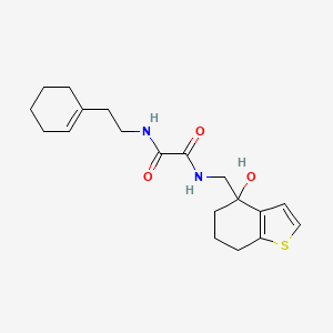 N'-[2-(cyclohex-1-en-1-yl)ethyl]-N-[(4-hydroxy-4,5,6,7-tetrahydro-1-benzothiophen-4-yl)methyl]ethanediamide