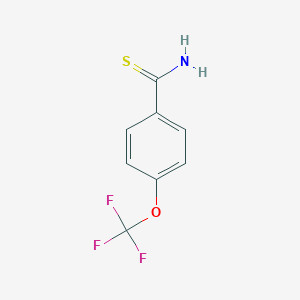 molecular formula C8H6F3NOS B122629 4-(Trifluoromethoxy)thiobenzamide CAS No. 149169-34-6
