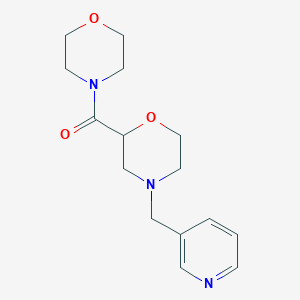 molecular formula C15H21N3O3 B12262946 2-(Morpholine-4-carbonyl)-4-[(pyridin-3-yl)methyl]morpholine 