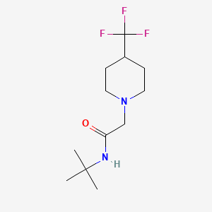 N-tert-butyl-2-[4-(trifluoromethyl)piperidin-1-yl]acetamide