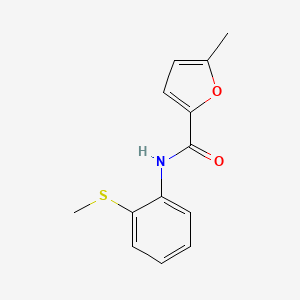 molecular formula C13H13NO2S B1226297 5-methyl-N-[2-(methylthio)phenyl]-2-furancarboxamide 