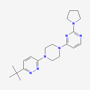 4-[4-(6-Tert-butylpyridazin-3-yl)piperazin-1-yl]-2-(pyrrolidin-1-yl)pyrimidine