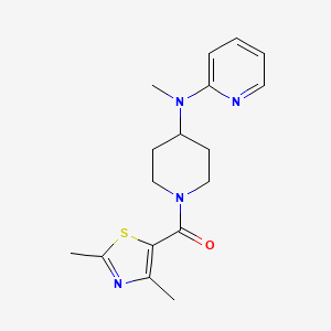 N-[1-(2,4-dimethyl-1,3-thiazole-5-carbonyl)piperidin-4-yl]-N-methylpyridin-2-amine