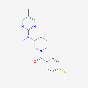 N,5-dimethyl-N-{1-[4-(methylsulfanyl)benzoyl]piperidin-3-yl}pyrimidin-2-amine