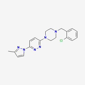 3-{4-[(2-chlorophenyl)methyl]piperazin-1-yl}-6-(3-methyl-1H-pyrazol-1-yl)pyridazine