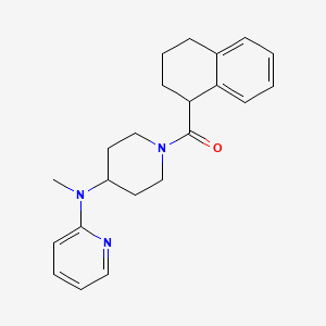 N-methyl-N-[1-(1,2,3,4-tetrahydronaphthalene-1-carbonyl)piperidin-4-yl]pyridin-2-amine