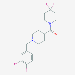 1-{1-[(3,4-Difluorophenyl)methyl]piperidine-4-carbonyl}-4,4-difluoropiperidine