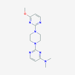 2-[4-(4-methoxypyrimidin-2-yl)piperazin-1-yl]-N,N-dimethylpyrimidin-4-amine