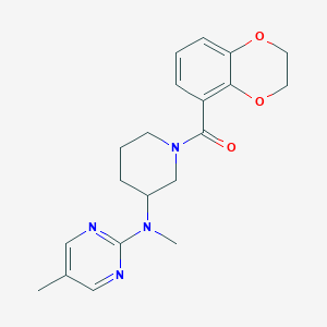 N-[1-(2,3-dihydro-1,4-benzodioxine-5-carbonyl)piperidin-3-yl]-N,5-dimethylpyrimidin-2-amine