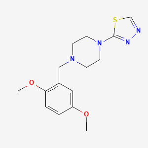 1-[(2,5-Dimethoxyphenyl)methyl]-4-(1,3,4-thiadiazol-2-yl)piperazine