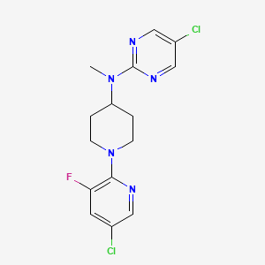 5-chloro-N-[1-(5-chloro-3-fluoropyridin-2-yl)piperidin-4-yl]-N-methylpyrimidin-2-amine