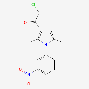 2-chloro-1-[2,5-dimethyl-1-(3-nitrophenyl)-1H-pyrrol-3-yl]ethan-1-one