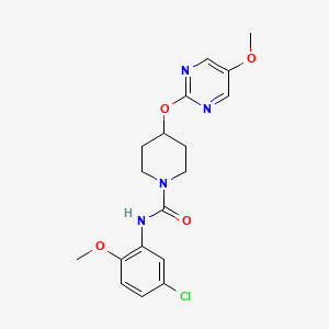 N-(5-chloro-2-methoxyphenyl)-4-[(5-methoxypyrimidin-2-yl)oxy]piperidine-1-carboxamide