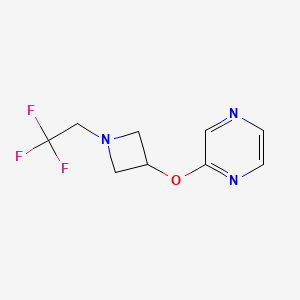 2-{[1-(2,2,2-Trifluoroethyl)azetidin-3-yl]oxy}pyrazine