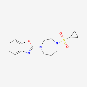 2-[4-(Cyclopropanesulfonyl)-1,4-diazepan-1-yl]-1,3-benzoxazole