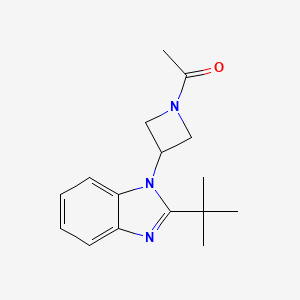 1-[3-(2-tert-butyl-1H-1,3-benzodiazol-1-yl)azetidin-1-yl]ethan-1-one