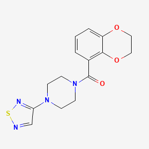 1-(2,3-Dihydro-1,4-benzodioxine-5-carbonyl)-4-(1,2,5-thiadiazol-3-yl)piperazine