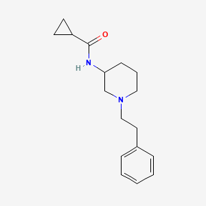 N-[1-(2-phenylethyl)piperidin-3-yl]cyclopropanecarboxamide